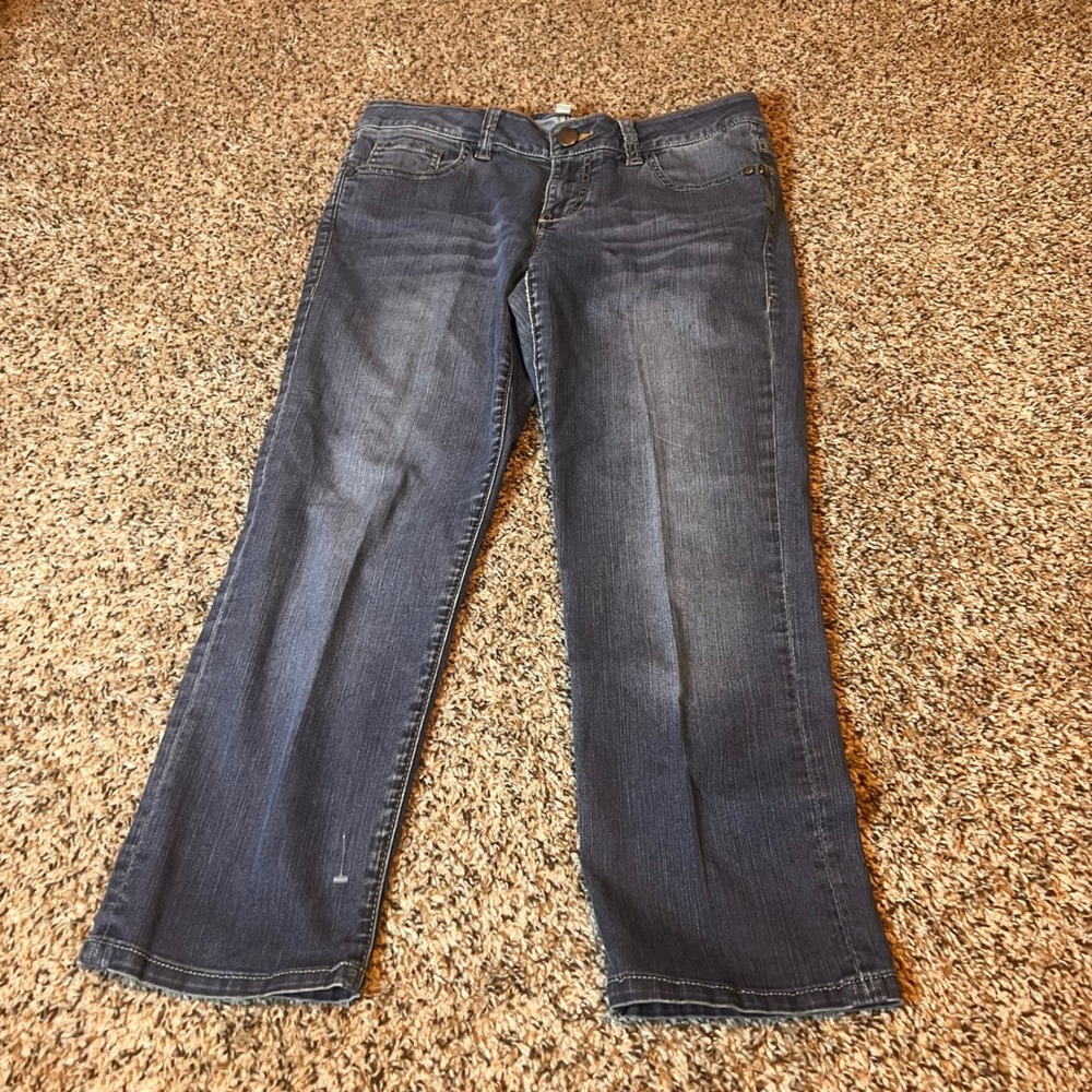 Cabi Jeans Womens Size 4 Blue Denim Cropped‎ Pants